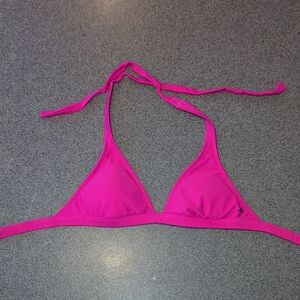 Roxy Fuchsia Triangle Bikini Top